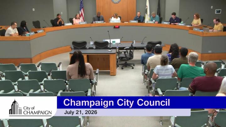 Thumbnail image for Champaign City Council - 7/21/26