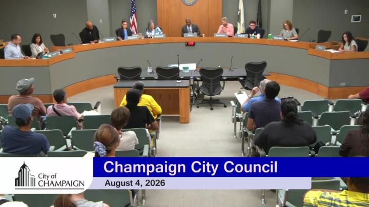 Champaign City Council Wide Shot of Audience and Dais