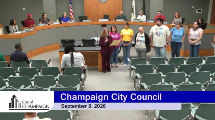 Thumbnail image for Champaign City Council - 9/8/26